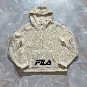 Y2K Vintage Fila Women's Sherpa Hoodie Sz Large